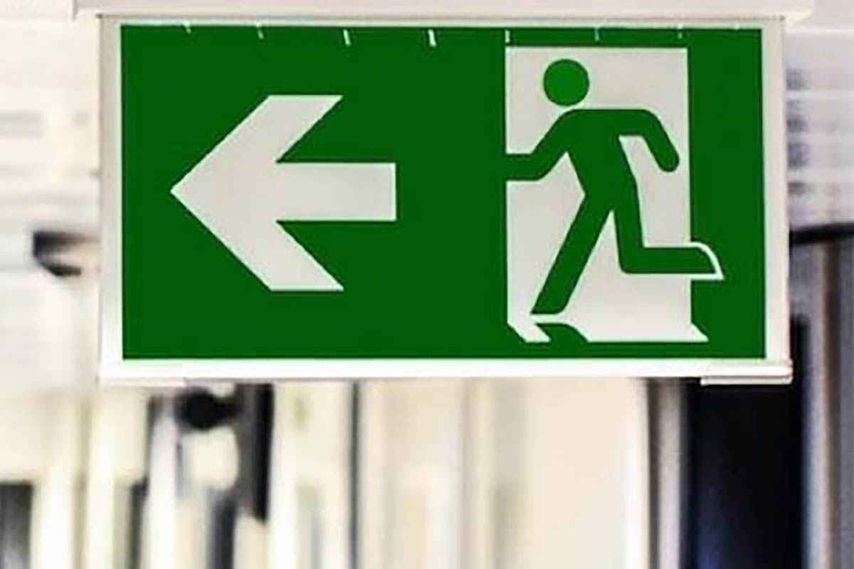 Exit Sign for Evacuation, Invacuation and Dynamic Lockdown procedures